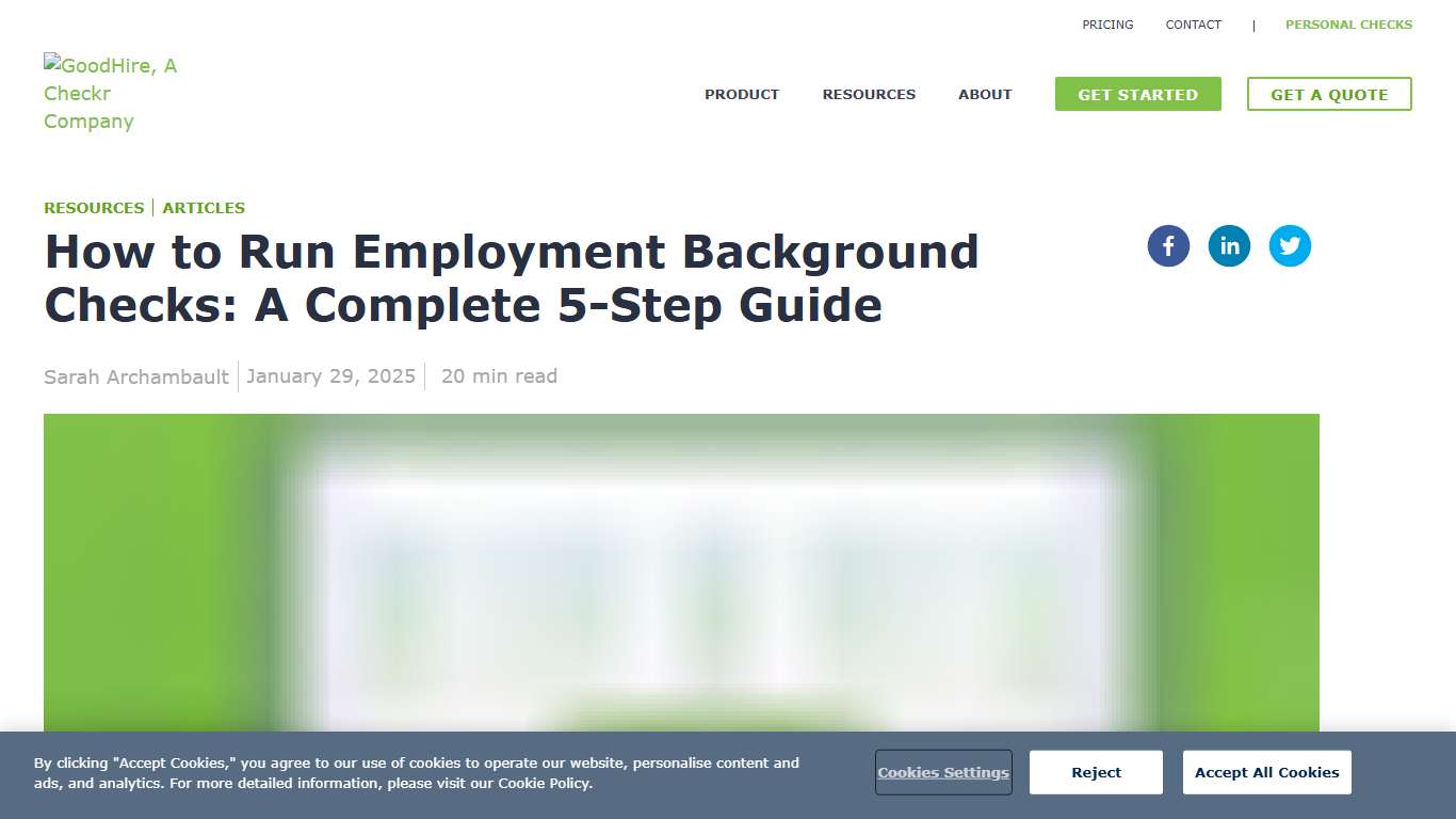 Employment Background Checks: How to Run Them Properly | GoodHire